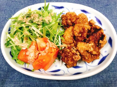 焼肉のたれ・にんにく・生姜を漬け込んで作る♪唐揚げ